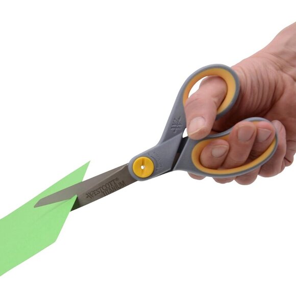 8-Inch Titanium-Bonded Scissors with Adjustable Glide Feature for Office and Hom - Picture 7 of 8